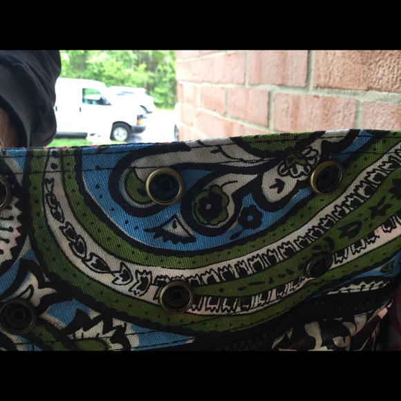 Wrap skirt with 4 different fabrics - Picture 6 of 7